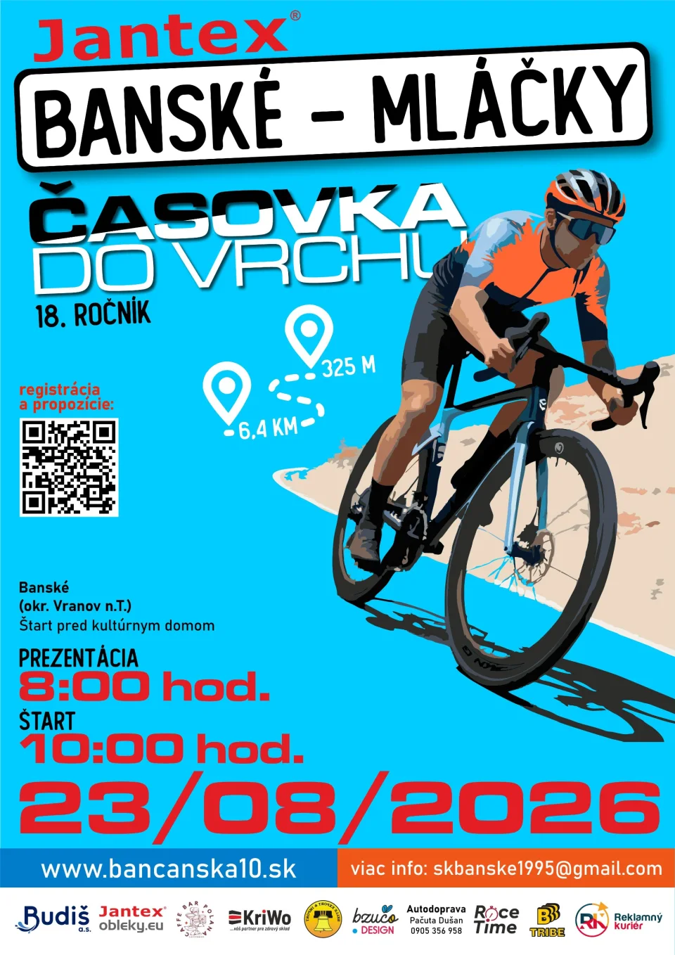18. ročník časovky do vrchu Jantex Banské - Mláčky