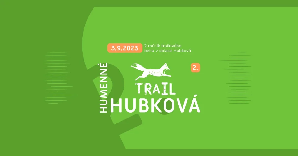 Banner 2.ročník trailového behu v oblasti Hubková