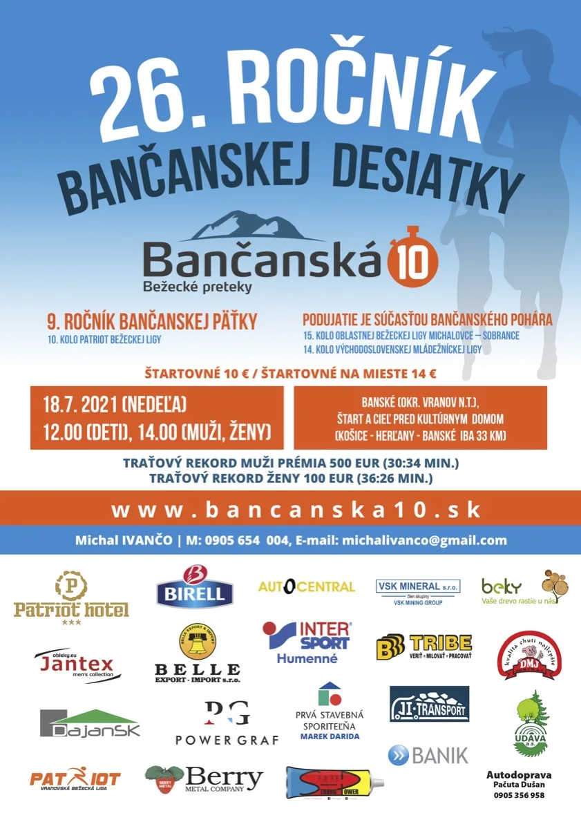 26. ročník BANČANSKEJ  DESIATKY
