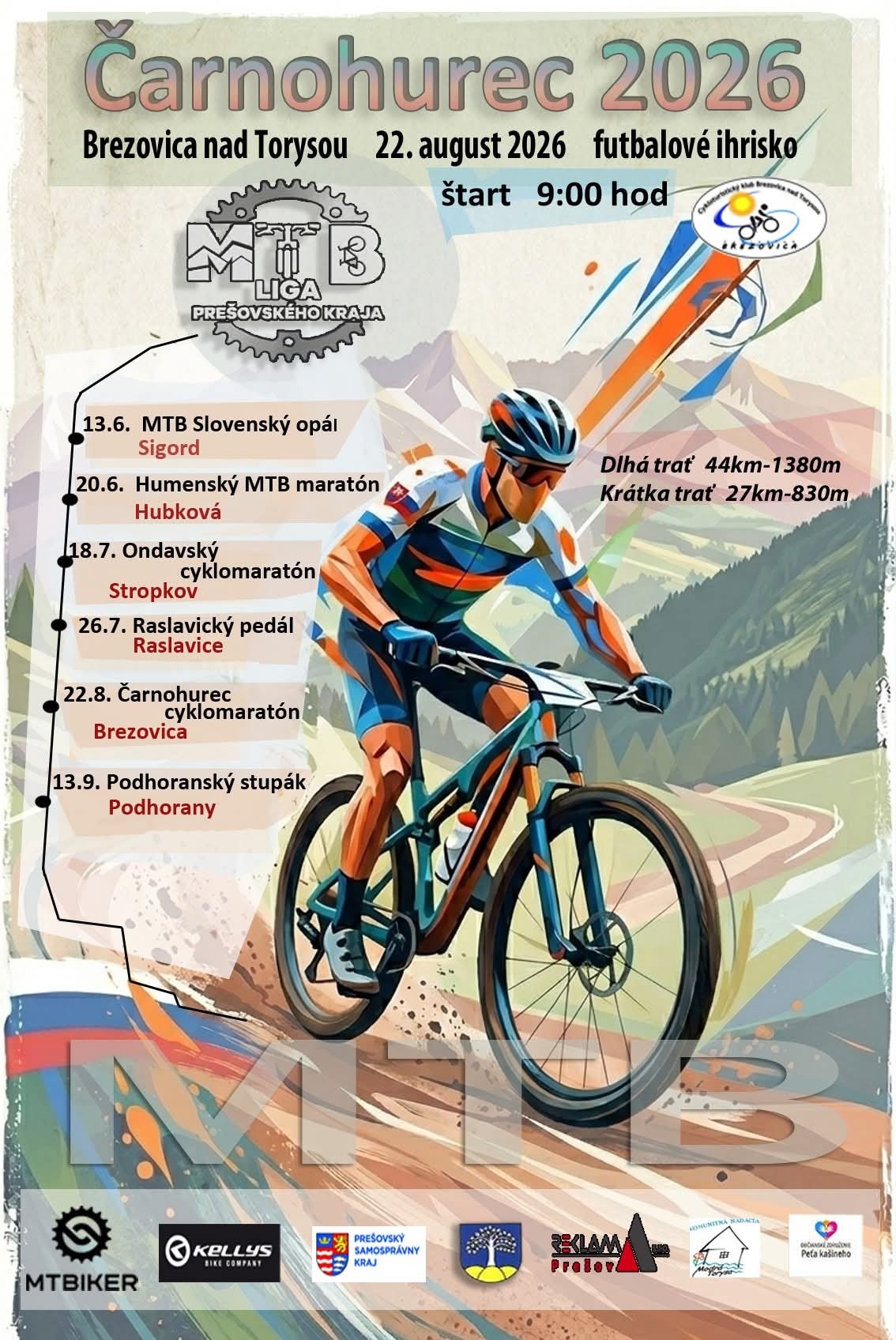 MTB maratón Čarnohurec 2026